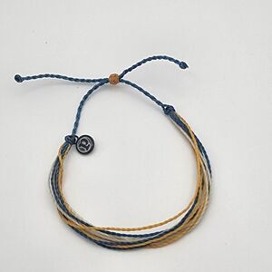 Pura Vida Blue, Yellow, & Cream Cord Bracelet